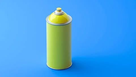 Yellow spray bottle Stock Illustration