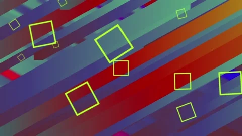 Yellow square abstraction Stock Footage 162778362
