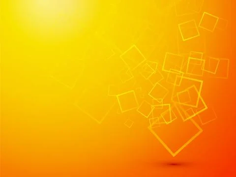 Yellow square background Stock Illustration