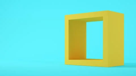 Yellow square Stock Illustration