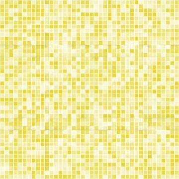 Yellow square mosaic background Stock Illustration