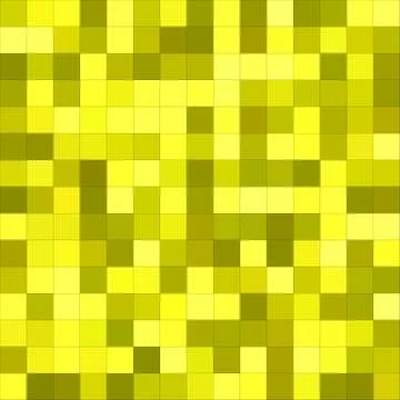 Yellow square mosaic vector background design Stock Illustration