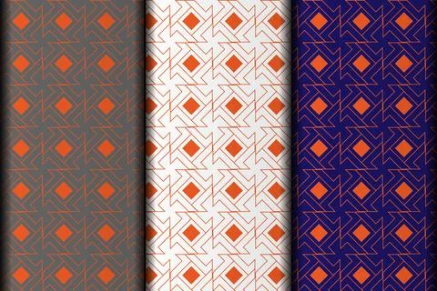 Yellow square style vector eps geometric pattern design. Stock Illustration