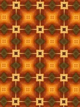Yellow squares abstract fabric pattern 스톡 일러스트