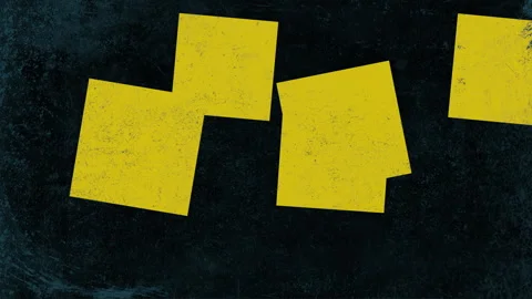 Yellow squares on grunge texture Stock Footage 242399857