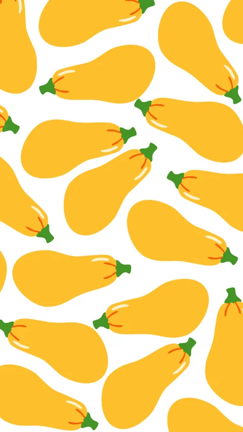 Yellow Squash Pattern Motion Graphic Background Fresh Vegetable Animation Stock Footage 346501335