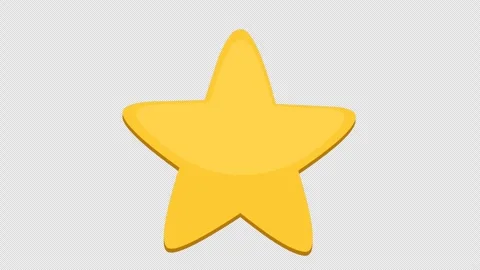 Yellow star animation Stock Footage 335834123