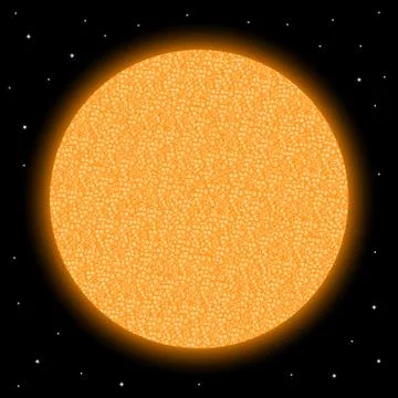 Yellow star on cosmic background. Stock Illustration