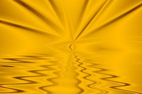 Yellow star emerges from infinity pool Stock Illustration