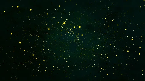 Yellow Star Flying HD Stock Footage 38105230