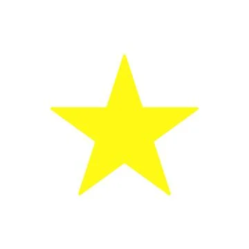 Yellow star icon. Logo element illustration.star design. colored collection.  Stock Illustration