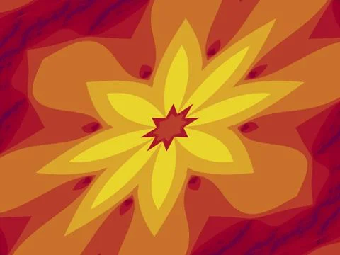 Yellow star Illustrazione stock