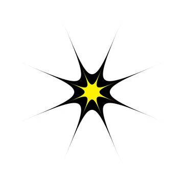 Yellow star light vector logo icon design element Stock Illustration