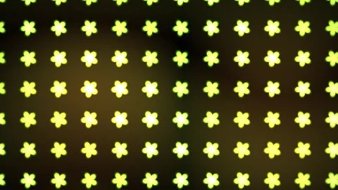 Yellow star pattern on black background. Stock Footage 336710723