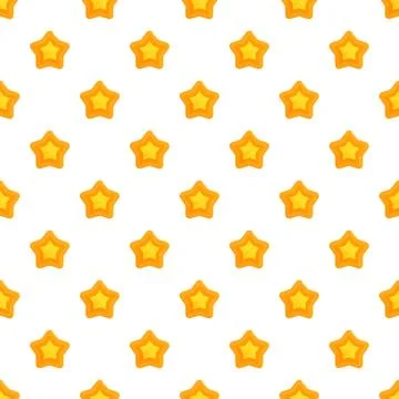 Yellow star pattern creating seamless background texture 스톡 일러스트