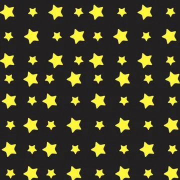 Yellow star pattern Stock Illustration