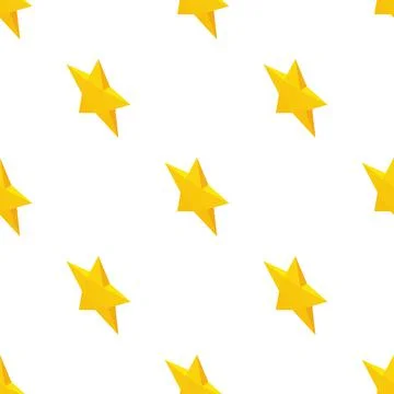 Yellow star pattern seamless vector Stock Illustration
