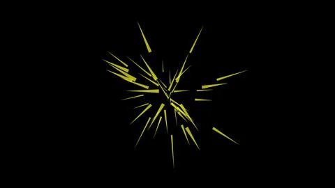 Yellow starburst abstract explosion Stock Illustration