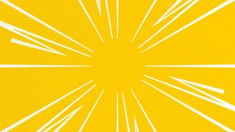 Yellow Starburst Comic Effect Background Stock Illustration