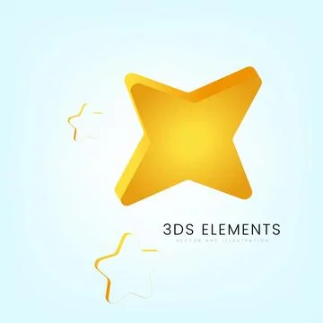 Yellow stars on blue gradient background. Customer rating feedback star con.. Stock Illustration
