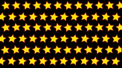 Yellow Stars Motion Background Stock Footage 76771636