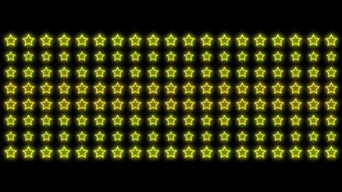 Yellow Stars Pattern Beats 2 Stock Footage 72650692