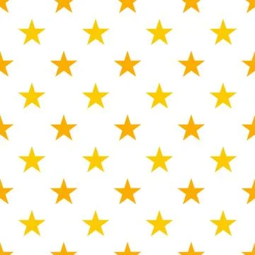 Yellow stars seamless pattern. Vector illustration Stock Illustration