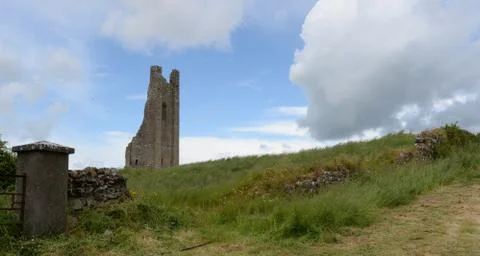 Yellow Steeple 스톡 사진