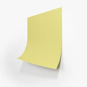 Yellow stick note Illustrazione stock