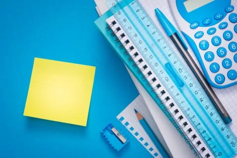 Yellow stick note Stock Photos