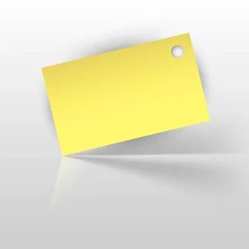 Yellow Sticker Illustrazione stock