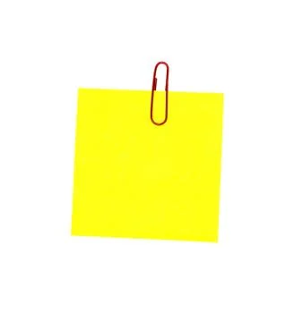Yellow sticker Stock Photos