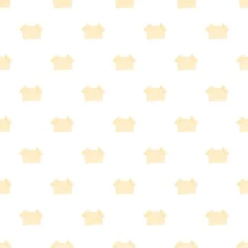 Yellow sticky blank notes pattern on white background Illustrazione stock