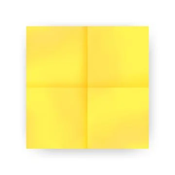 Yellow sticky note Stock Illustration