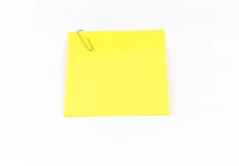 Yellow sticky note Stock Photos