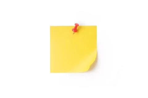 Yellow sticky note Stock Photos