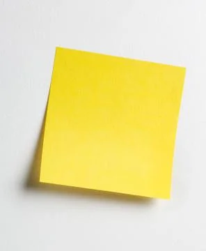 Yellow sticky note Stock-Fotos