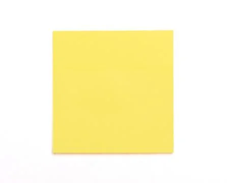 Yellow sticky note Stock Photos
