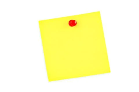 Yellow Sticky Note Stock Photos