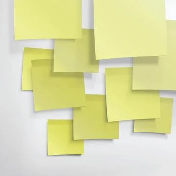Yellow sticky notes. abstract background, vector, eps10 Illustrazione stock