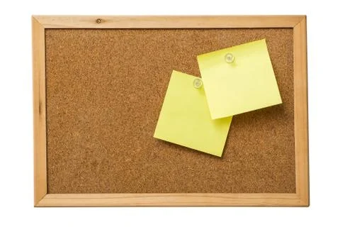 Yellow sticky notes Stock Photos