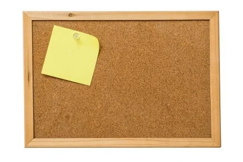 Yellow sticky notes Stock Photos