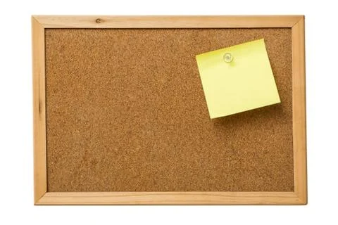 Yellow sticky notes Stock Photos
