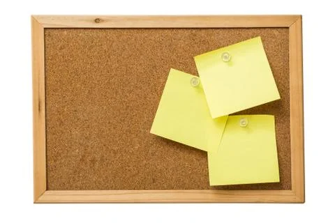 Yellow sticky notes Stock Photos