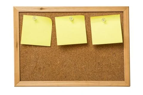 Yellow sticky notes Foto stock