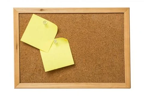 Yellow sticky notes Stock Photos