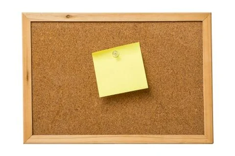 Yellow sticky notes Stock Photos