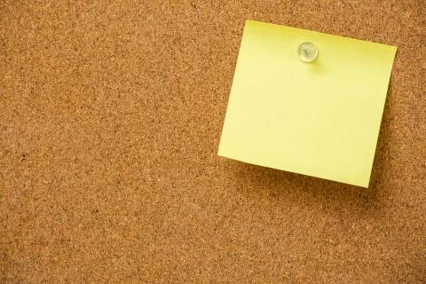 Yellow sticky notes Stock Photos