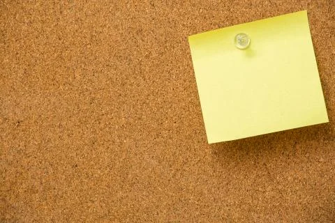 Yellow sticky notes Stock Photos