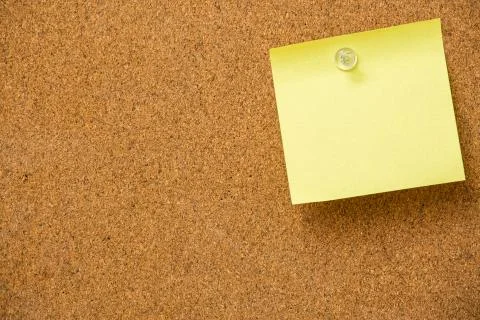 Yellow sticky notes Foto stock